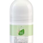 Roll-on de masaje con aloe vera, CBD y cúrcuma para aliviar tensión muscular.