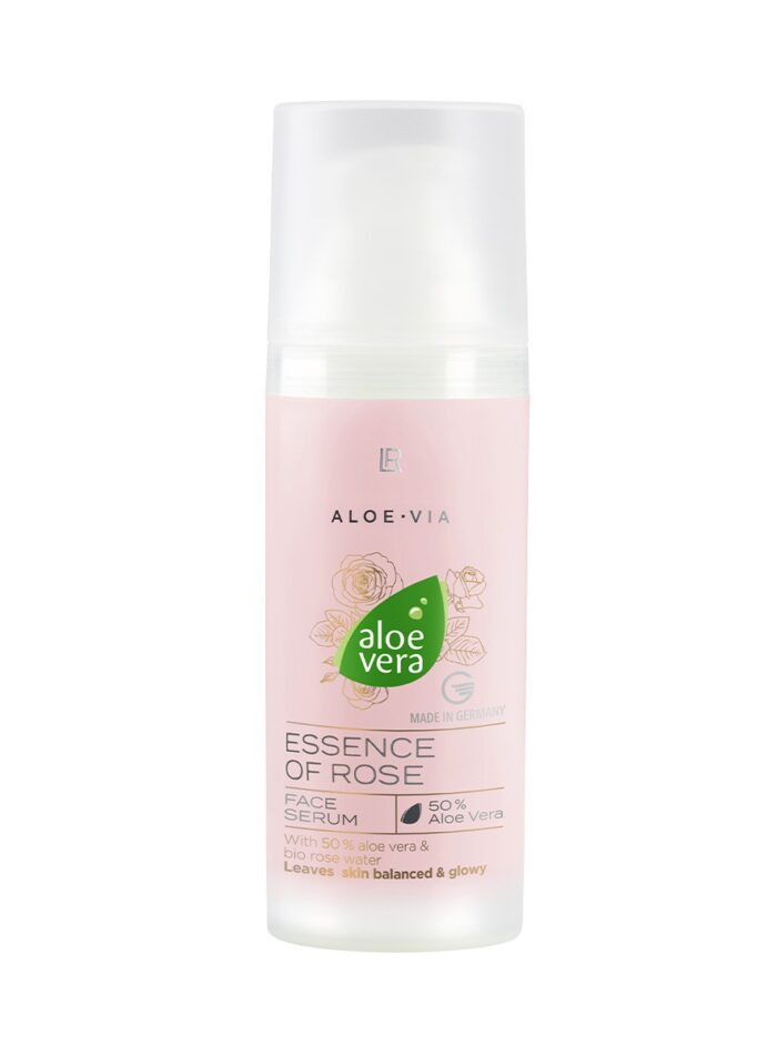 Serum facial essence of rose aloe vera