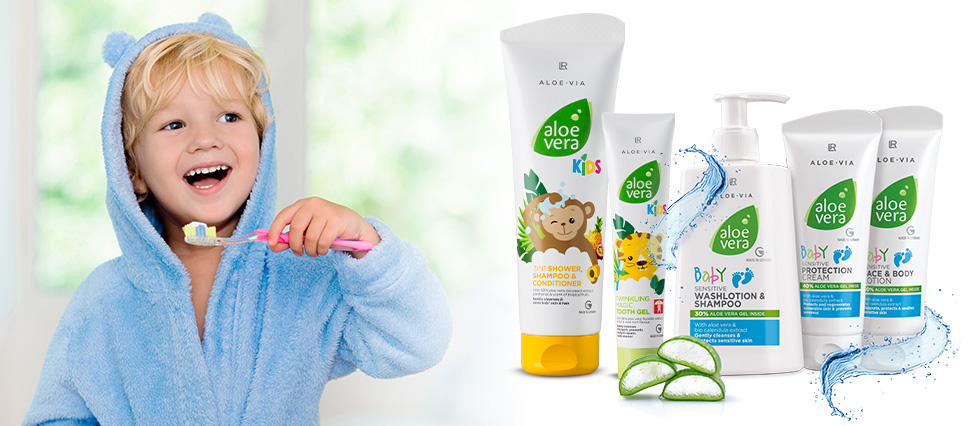 Cuidados bebes y niños aloe vera